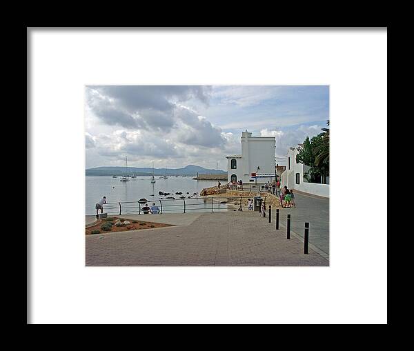 Europe Framed Print featuring the photograph The Bay at Fornells  by Rod Johnson