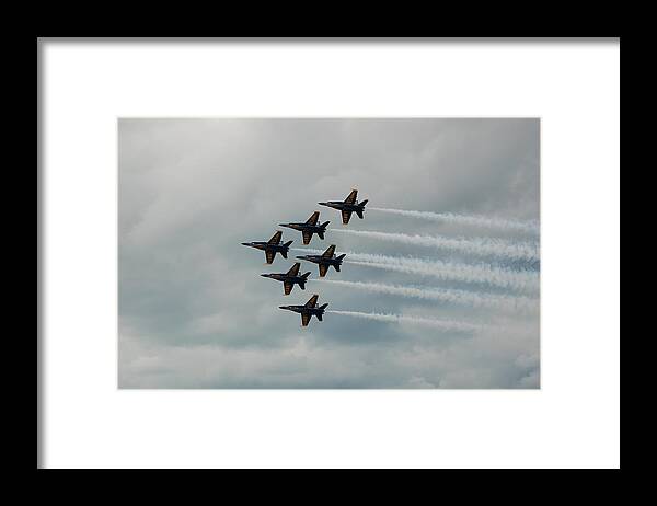 Aircraft Framed Print featuring the photograph The Blue Angels by Randy J Heath