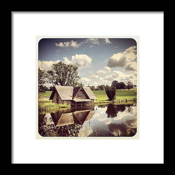 Cartonhouse Framed Print featuring the photograph The Boat House by Mick Hunt