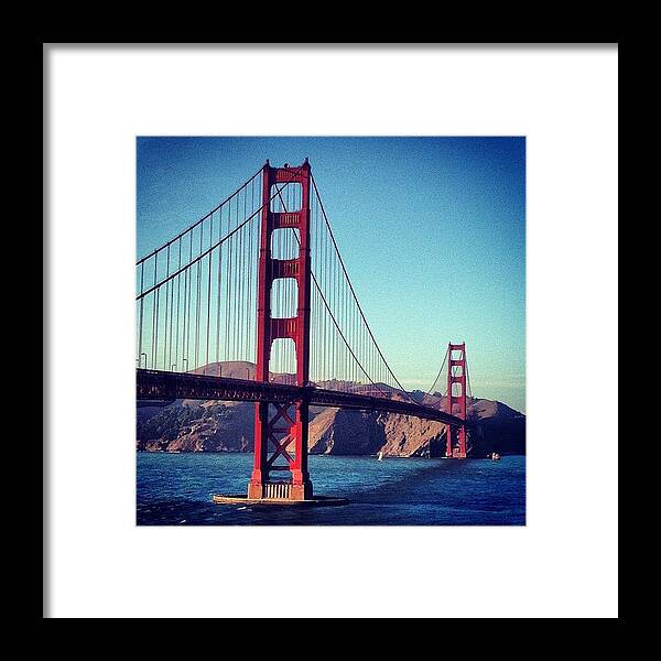 Bridge Framed Print featuring the photograph The Bridge. #goldengate #bridge by Erik Merkow