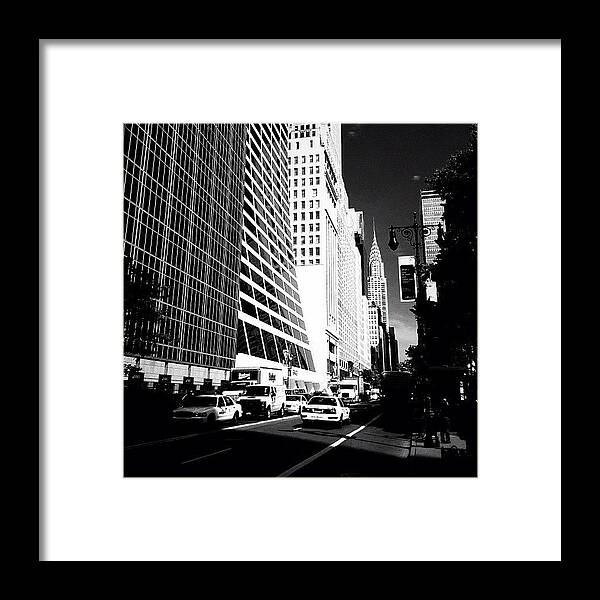 New York City Framed Print featuring the photograph The Chrysler Building in New York City by Vivienne Gucwa