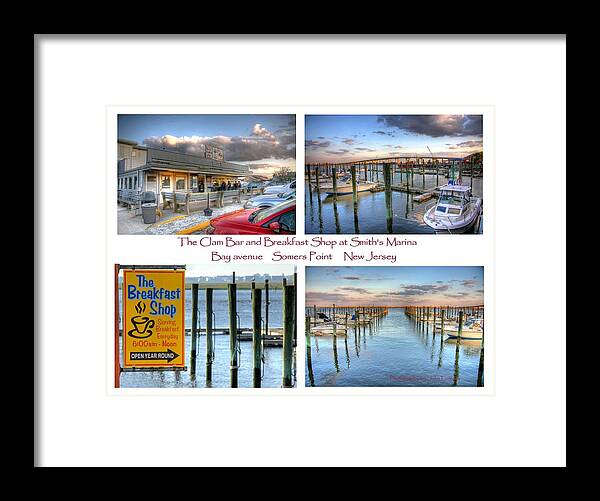 Clam Bar Framed Print featuring the photograph The Clam Bar and Breakfast Shop by John Loreaux