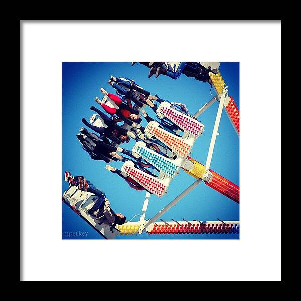 Statefair Framed Print featuring the photograph The Claw..
#amusement #ride #ncstate by Margie P