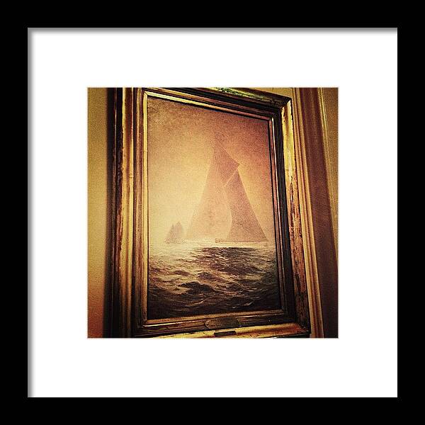 Mobilephotography Framed Print featuring the photograph the Columbia 1903 Painting by Natasha Marco