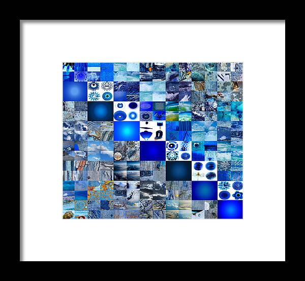 Fine Art Framed Print featuring the photograph The Fathomless Blue of Bliss by Fine Art Photography