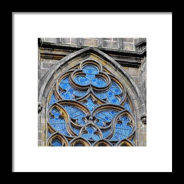 Vitus Framed Print featuring the photograph The folly of windows in Prague by Alexandra Till