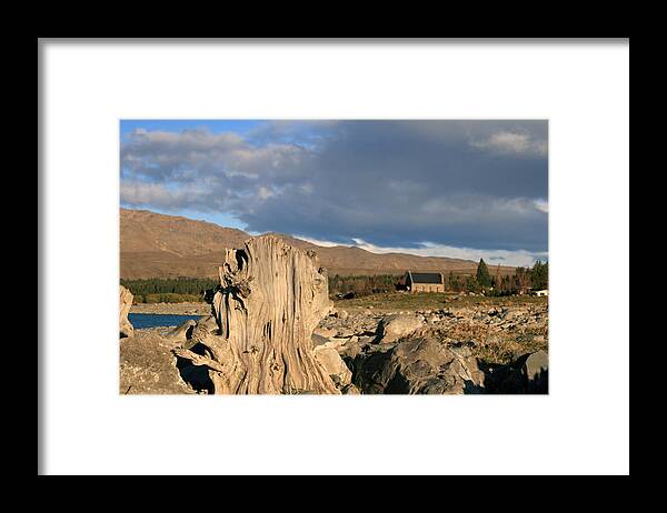 Mountains Framed Print featuring the photograph The Foundation Stands by Jan Lawnikanis