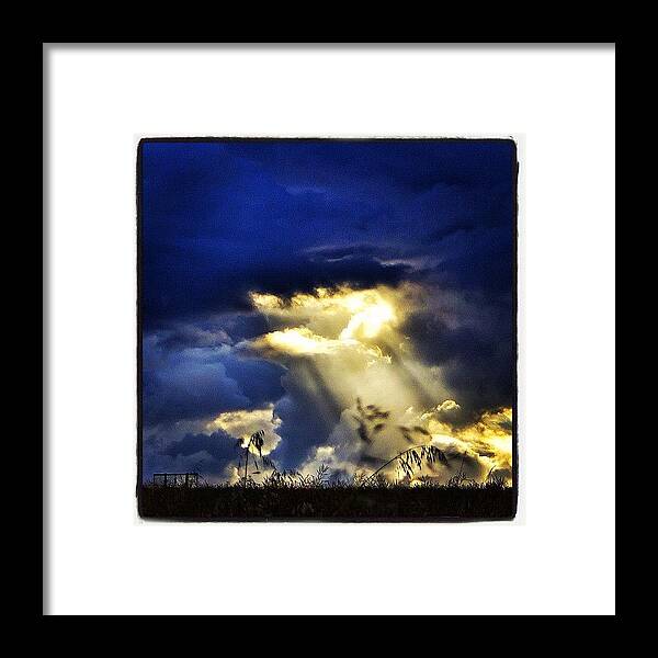 Primeshots Framed Print featuring the photograph The Gap In The Clouds by Carl Milner