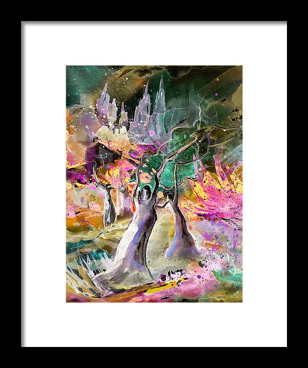 Fantasy Framed Print featuring the painting The Ghosts by Miki De Goodaboom