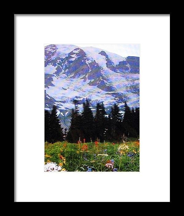 The Grand Tetons In The Spring Framed Print featuring the photograph The Grand Tetons in Jackson by Shawn Hughes