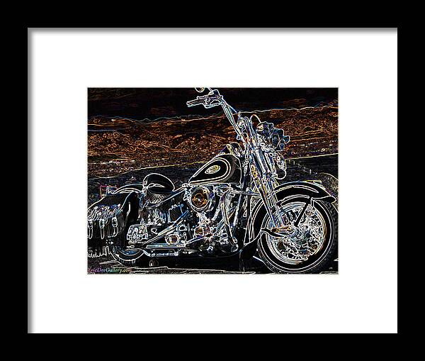 Harley Davidson Framed Print featuring the photograph The Great American Getaway by Eric Dee