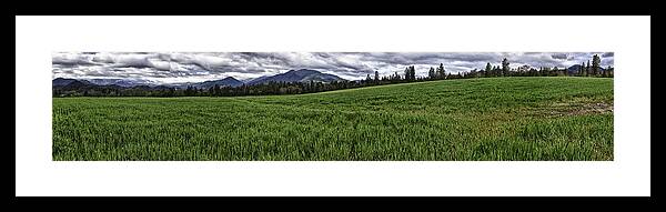 Hdr Framed Print featuring the photograph The Green Across by Nathaniel Kolby