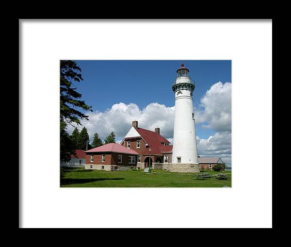 Haunted Framed Print featuring the photograph The Haunted Lighthouse by Keith Stokes