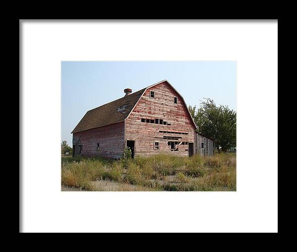 Barn Framed Print featuring the photograph The hole barn by Bonfire Photography