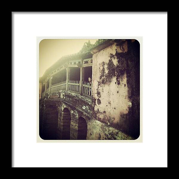 Instagram Framed Print featuring the photograph The Japanese Bridge #hoian #vietnam by Tess Walther