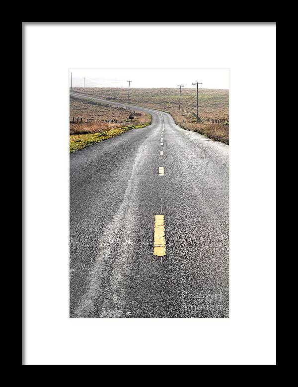 Philosophical Framed Print featuring the photograph The Long Road Home . 7D9898 by Wingsdomain Art and Photography