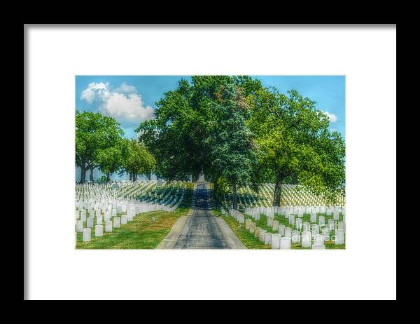 Landscape Framed Print featuring the photograph The Long Road Home by Peggy Franz