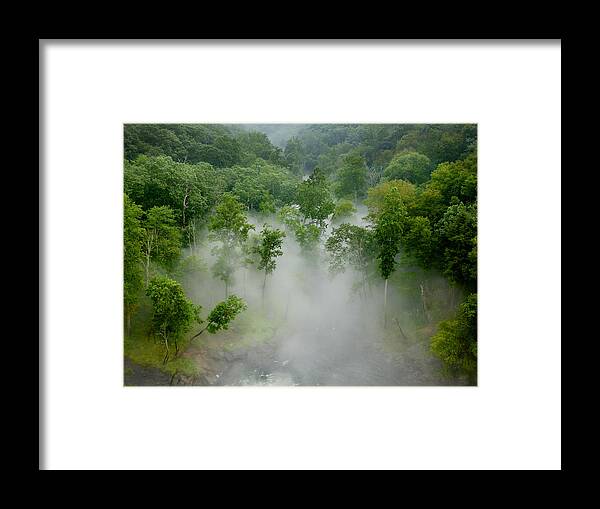 River Framed Print featuring the photograph The Mist in the valley by Mark Dodd