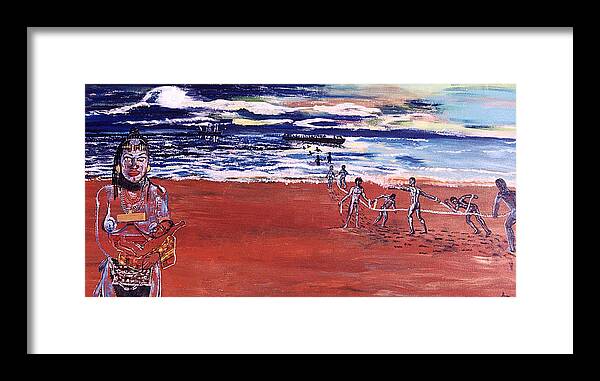 African Framed Print featuring the painting The Passage by Lee McCormick