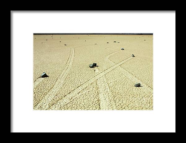 Death Valley Framed Print featuring the photograph The Racetrack 1 by Bob Christopher