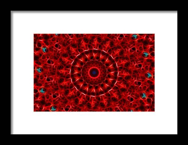 Fine Art Framed Print featuring the photograph The Red Abyss by Donna Greene