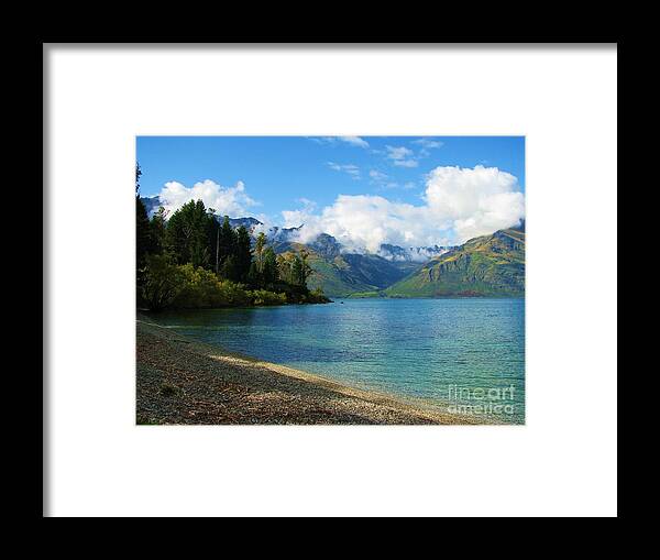 New Zealand Framed Print featuring the photograph The Remarkables by Michele Penner