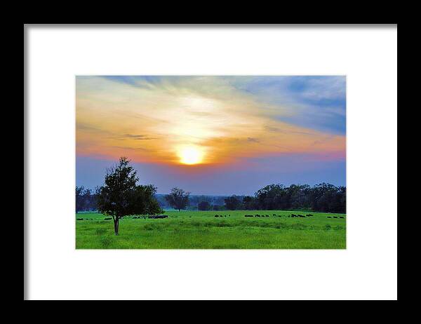 Landscapes Framed Print featuring the photograph The Sky Was Drunk by Jan Amiss Photography
