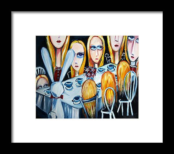 Alice Framed Print featuring the painting The States of Alice by Leanne Wilkes