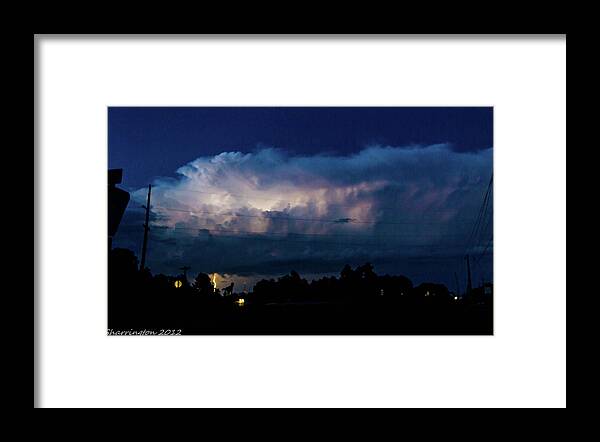 Lightning Framed Print featuring the photograph The Storm by Shannon Harrington