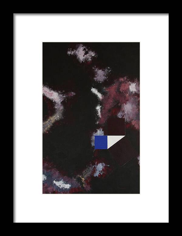 Deep Space Framed Print featuring the painting The Theorem by Stephen P ODonnell Sr