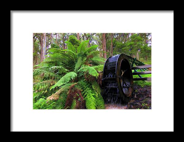Water Wheel Framed Print featuring the photograph The Water Wheel by Paul Svensen