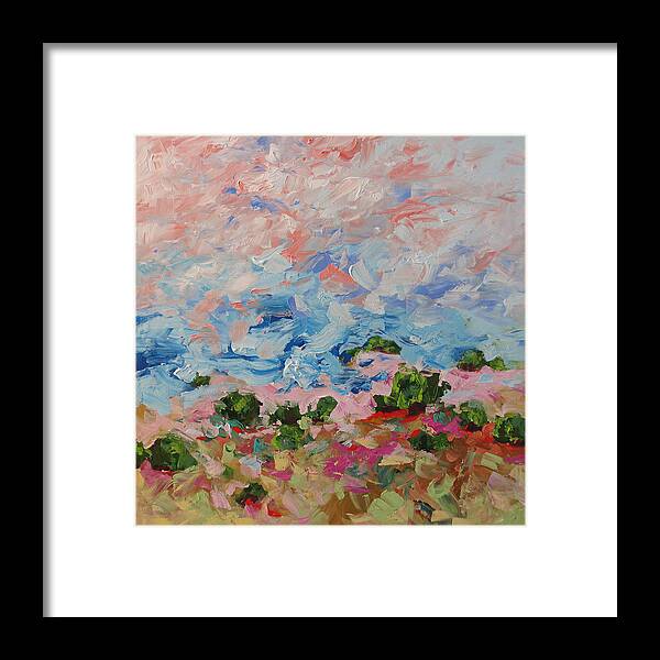 Art Framed Print featuring the painting The West Wind by Linda Monfort