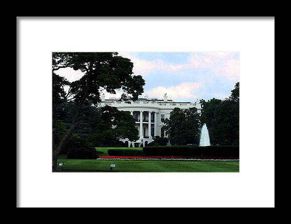 Washington D.c. Framed Print featuring the photograph The White House by La Dolce Vita
