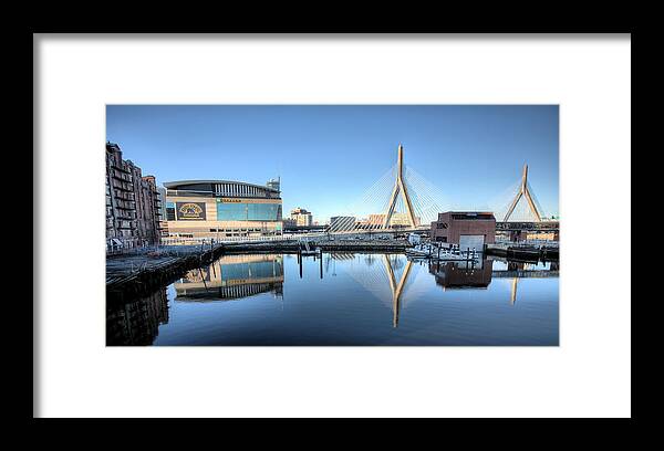 The Zakim Bridge Framed Print featuring the photograph The Zakim by JC Findley