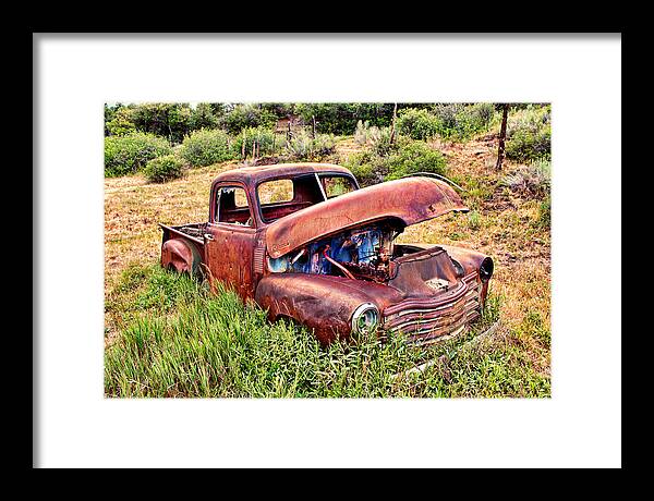 1950's Truck Framed Print featuring the photograph This Old Truck by Rick Wicker