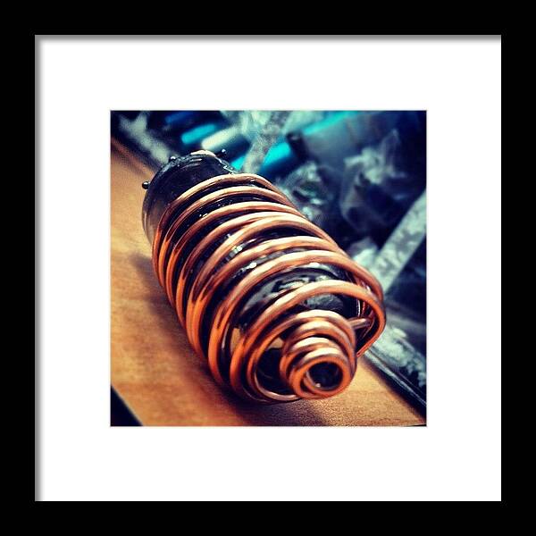 Vacuumtube Framed Print featuring the photograph This #vacuumtube Will Potentially Be by Aileen Munoz
