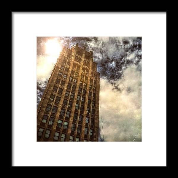 Building Framed Print featuring the photograph This Won In A Photo Contest In Town by Maury Page