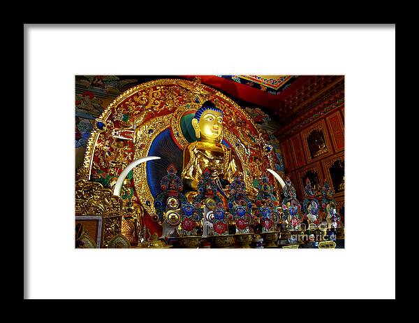  Buddha Framed Print featuring the photograph Tibetan Bhudda 4 by Bob Christopher