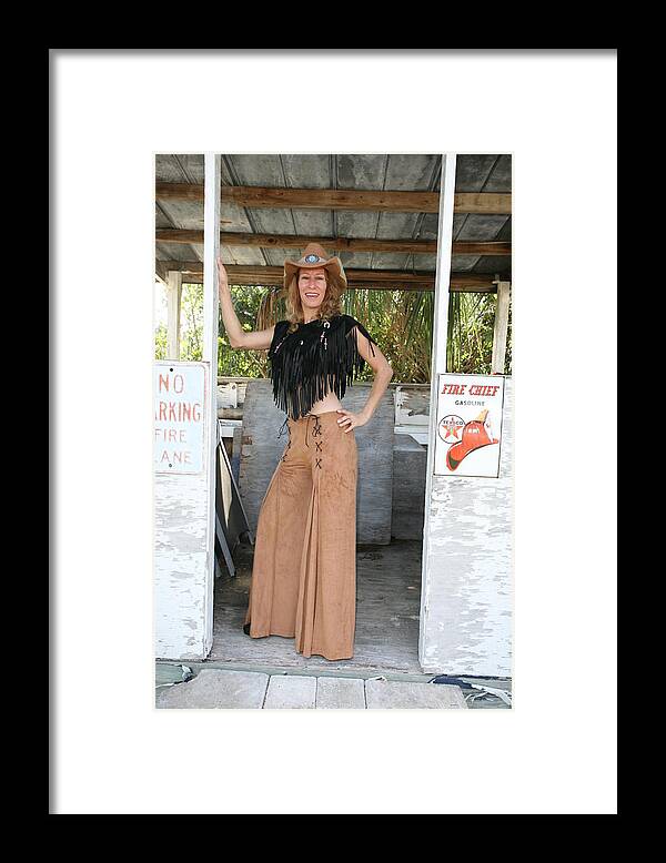 Everglades City Fl.professional Photographer Lucky Cole Framed Print featuring the photograph Tina Loy 660 by Lucky Cole