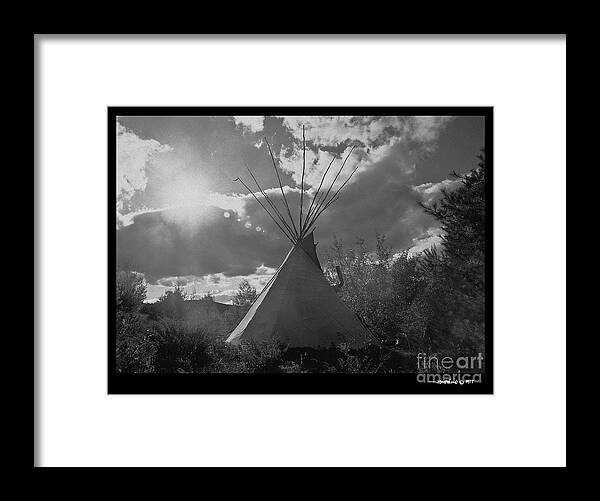 Tipi Framed Print featuring the photograph Tipihome by Jonathan Fine