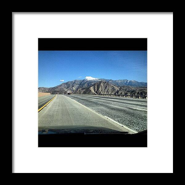 Scenic Framed Print featuring the photograph Took The #scenic Route To #coachella by Walik Goshorn