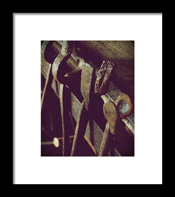 Blacksmiths Framed Print featuring the photograph Tools Of The Smith by Steven Milner