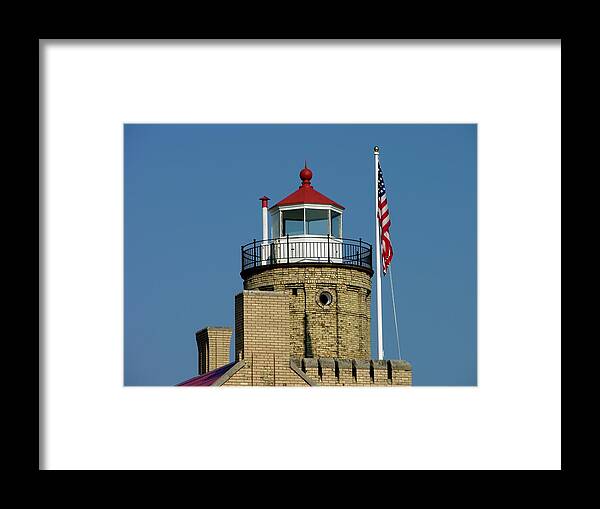 Lighthouse Framed Print featuring the photograph Top of the Lighthouse by Keith Stokes