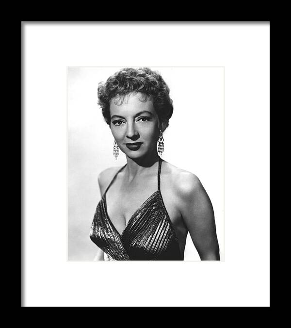 1950s Portraits Framed Print featuring the photograph Top Of The World, Evelyn Keyes, 1955 by Everett