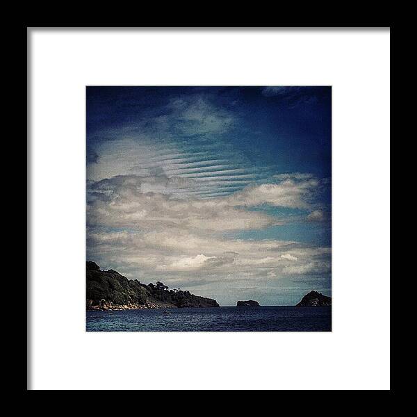 Androidgraphy Framed Print featuring the photograph #torquay #torbay #devon #southwest by Rachel Lavender