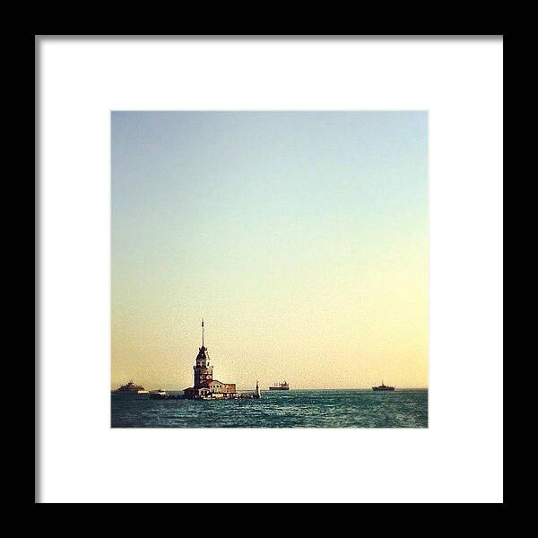 Instagram Framed Print featuring the photograph Tower In The Bosphorus by George Saad