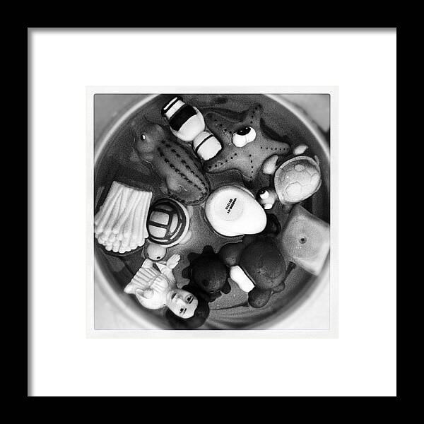 Starwars Framed Print featuring the photograph #toys #water #bucket #children by Arkady Sandler