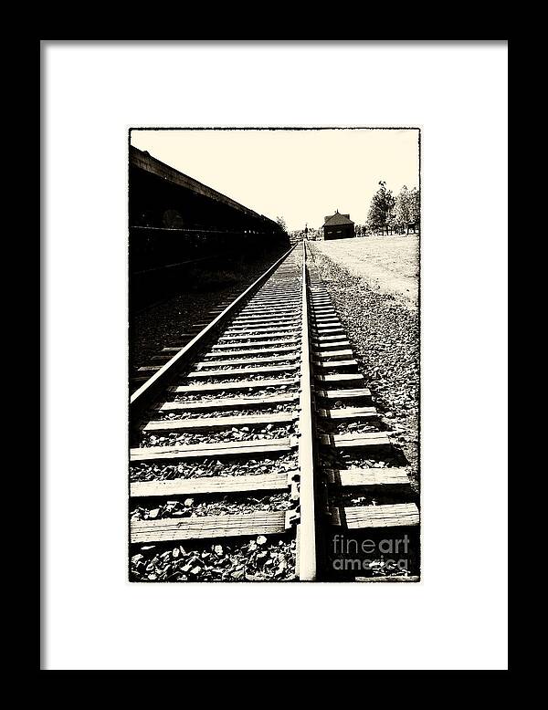 Train Framed Print featuring the photograph Tracks Of Our Ancestors by Leslie Leda