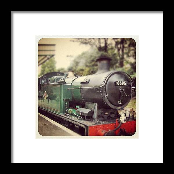Choochoo Framed Print featuring the photograph #train #steam Train by Jenny Mills