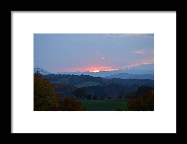 Sunset Framed Print featuring the photograph Tranquill Sunset by Cathy Shiflett